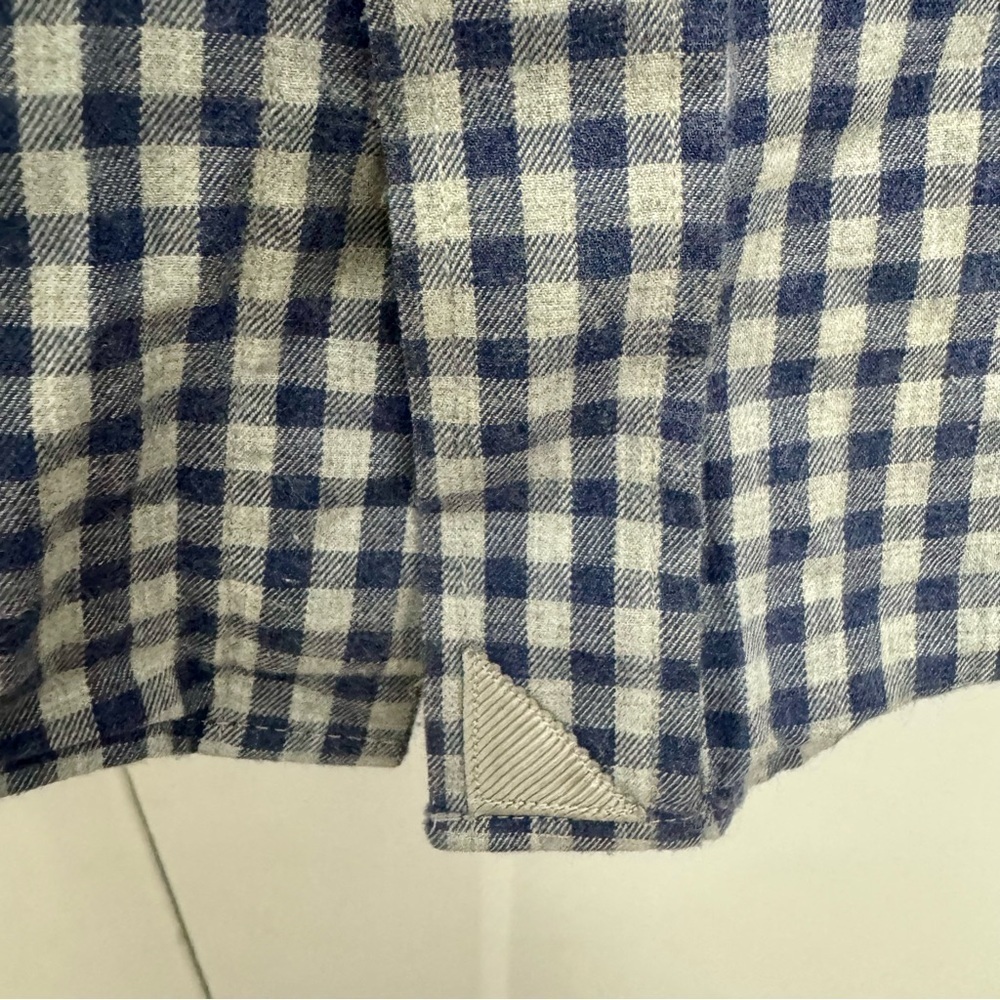 Untuckit Men’s 100% Cotton Button Up Shirt Blue and Gray Size XXXL - Picture 6 of 8